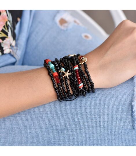 Set Pulseras Nero Assoluto