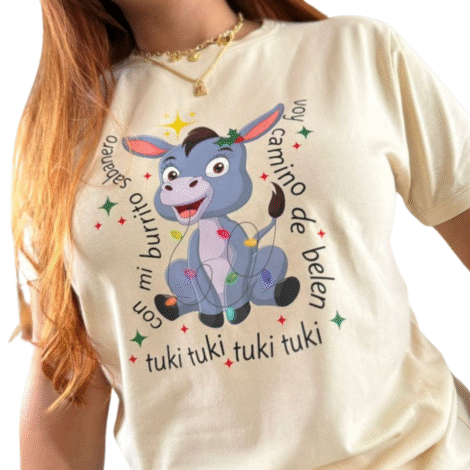 Camiseta Navidad Burrito Sabanero